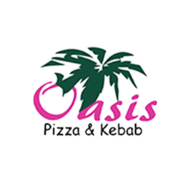 Oasis Pizza and Kebab logo.